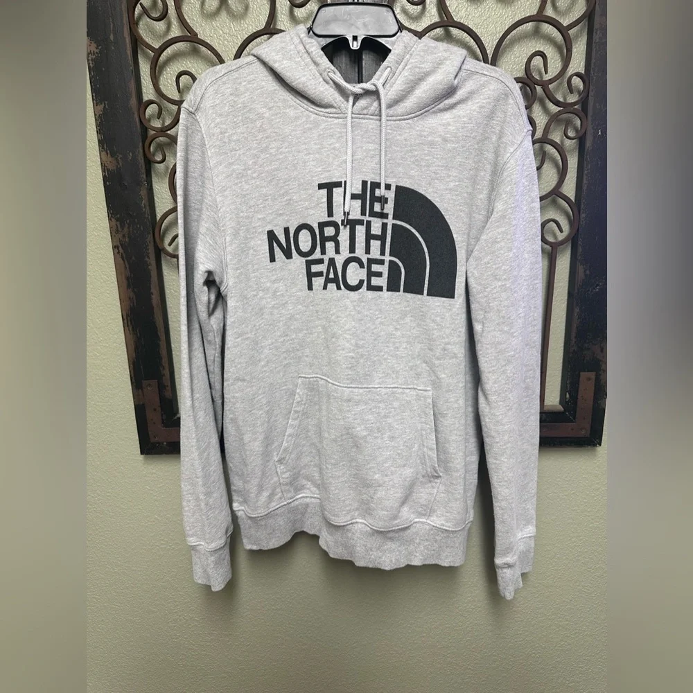 The North Face Drew Peak pullover heathered grey hoodie